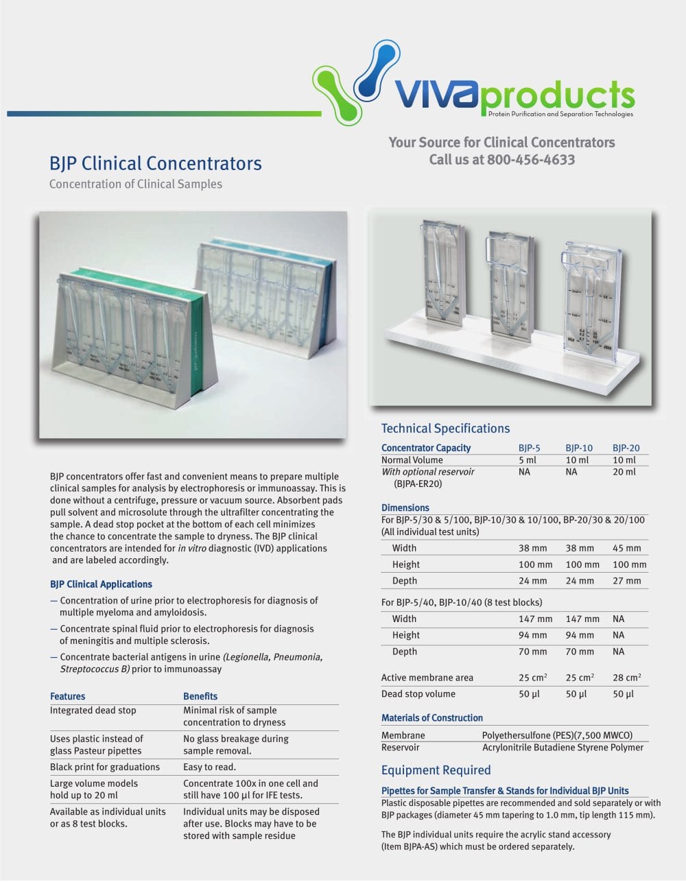 BJP Clinical Concentrator - Vivaproducts, Inc.