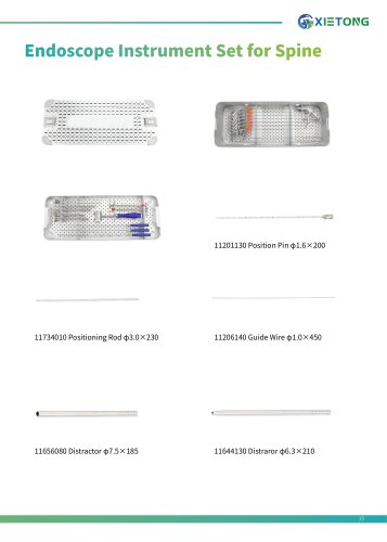 Endoscope Instrument Set  for Spine