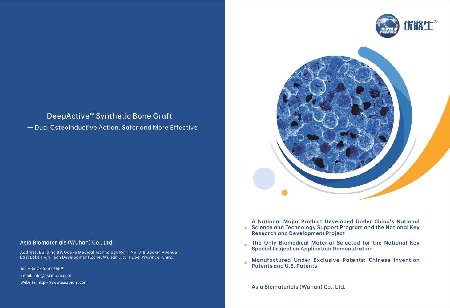 Synthetic Bone Graft Brochure  DeepActive&trade; - Asia Biomaterials