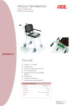 Electronic Chair Scale with upholstered seat M400020-20 - 1