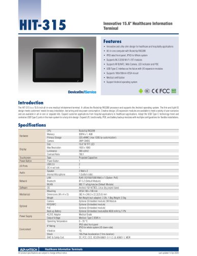 HIT-315 - Datasheet