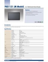 PAX-121 (M Model) 21.5" Multimodal Clinical Display - Datasheet