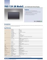 PAX-124 (F Model) 23.8" Clinical Display - Datasheet