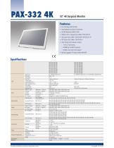 PAX-332 4K Surgical Monitor - Datasheet 2022-1