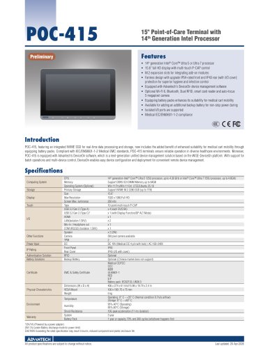 POC-415 - Datasheet