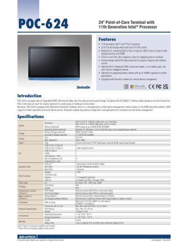 POC-624 24" Point-of-Care Terminal (11th Gen)