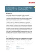WHITE PAPER SAFER MEDICAL DEVICE INTEGRATION IN HEALTHCARE ENVIRONMENTS-1