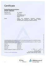  Certificate EN ISO 13485-1