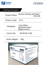 FFP2 Cup shaped Safety Mask KFR-2 Particulate Respirator Catalogue-2