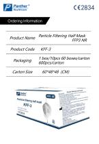 FFP3 folding Safety mask KFF-3 particulate respirator Catalogue - 2