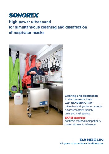 SONOREX Cleaning of respirators