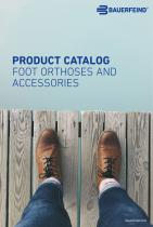 PRODUCT CATALOG FOOT ORTHOSES AND ACCESSORIES