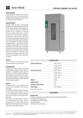 Drying cabinet EA-34-03