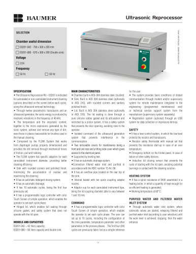 Ultrasonic Reprocessor