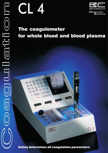 Coagulometer CL 4 brochure