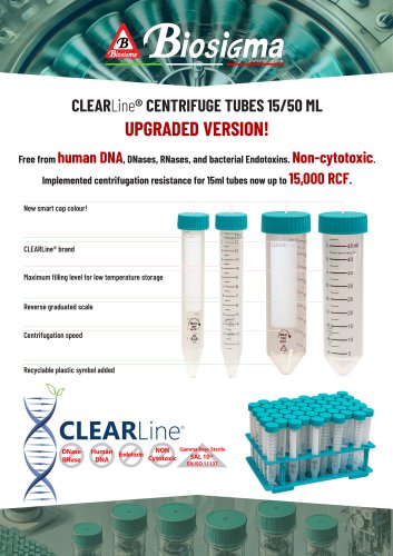 CLEARLine&reg; Centrifuge Tubes