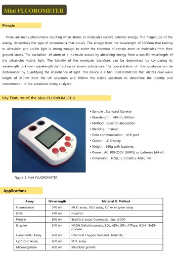 Mini FLUOROMETER