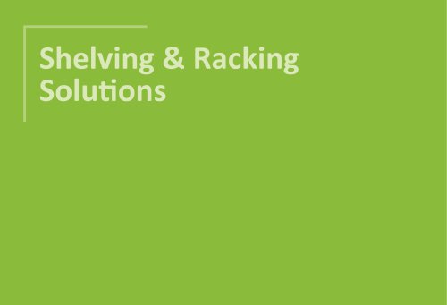 Shelving and Racking Solutions