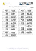 Replacement Transducer List - 3