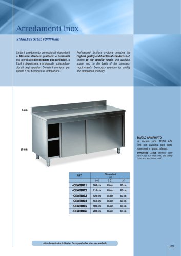 STAINLESS STEEL FURNITURE