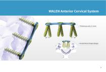 Cervical arthrodesis plate WALEN - 3