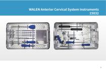 Cervical arthrodesis plate WALEN - 5