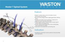 Thoraco-lumbar spinal osteosynthesis unit Master 7-1