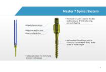 Thoraco-lumbar spinal osteosynthesis unit Master 7-2