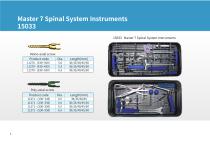Thoraco-lumbar spinal osteosynthesis unit Master 7-3
