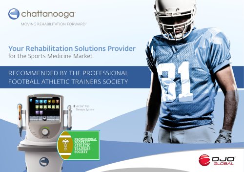 Your Rehabilitation Solutions Provider for the Sports Medicine Market