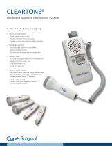 ClearTone Handheld Doppler Ultrasound System Brochure - 1