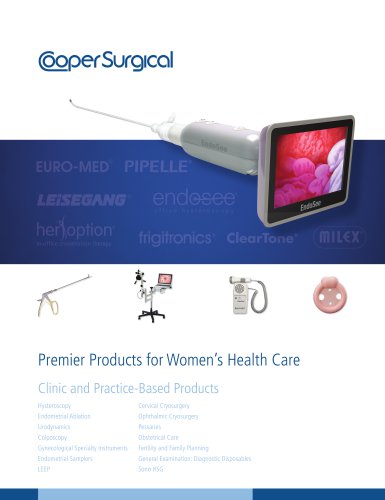 CooperSurgical Clinic and Practice-Based Products Catalog