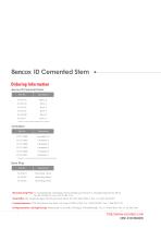 Bencox ID Cemented Stem - 4