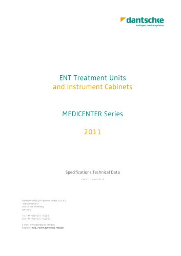 ENT Treatment Units and Instrument Cabinets