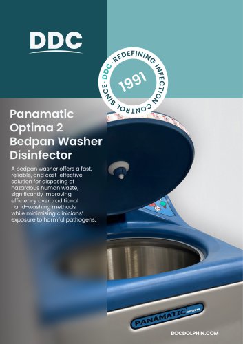 Panamatic Optima 2 Bedpan Washer Disinfector