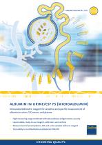 Albumin in Urine/CSF FS (Microalbumin) - 1