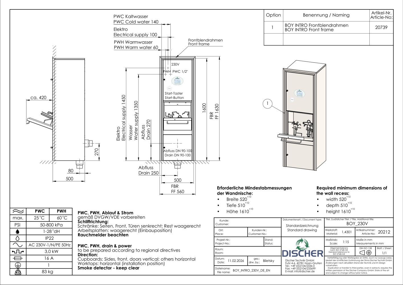 BOY Intro 230V - Discher Technik 