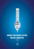 Variable area medical oxygen and air flowmeter - 15 lt - Datasheet - 1