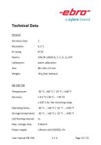 SINGLE USE USB DATA LOGGER EBI 330-T30/EBI 330-T85 - 12