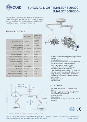 EMALED® 500/300 or EMALED® 500/300+