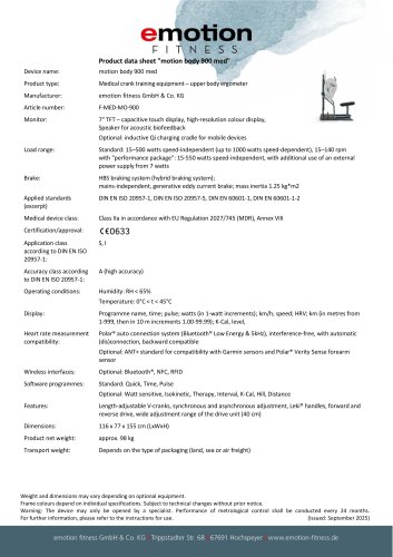 motion body 900 med