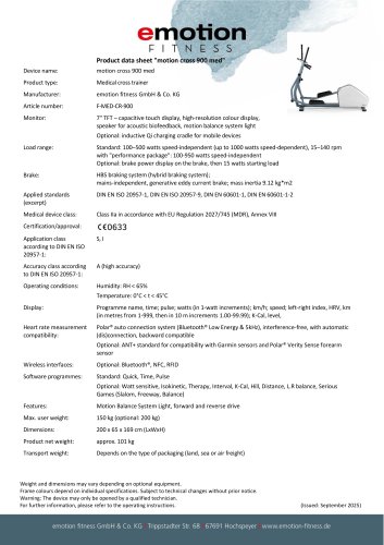 motion cross 900 med