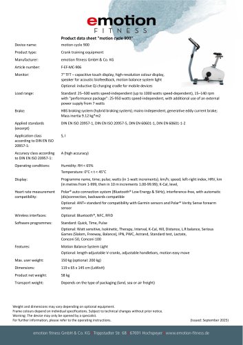 motion cycle 900