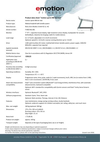 motion sprint 900 SE med