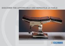 J4 Manual Operating Table Brochure - 1