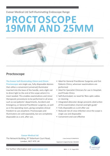 PROCTOSCOPE 19MM AND 25MM