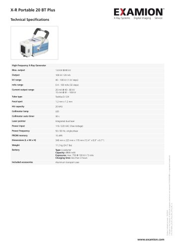 X-R Portable 20 BT Plus VET