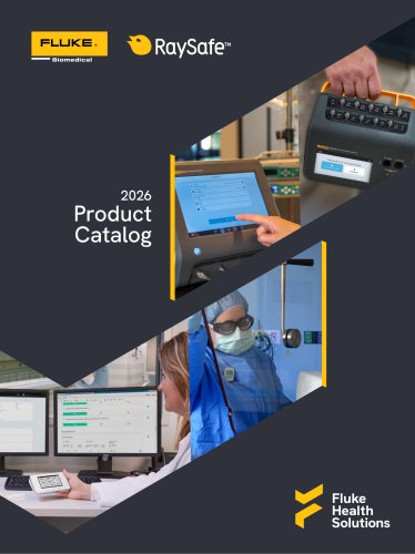 Fluke Biomedical and RaySafe 2026 Product Catalog
