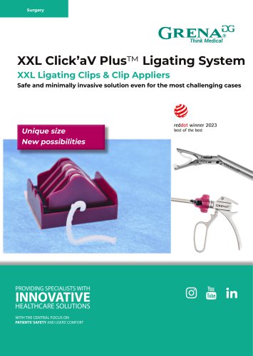 Click’aV Plus XXL Ligating System_Catalogue Card