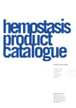 hemostasis product catalogue - 3